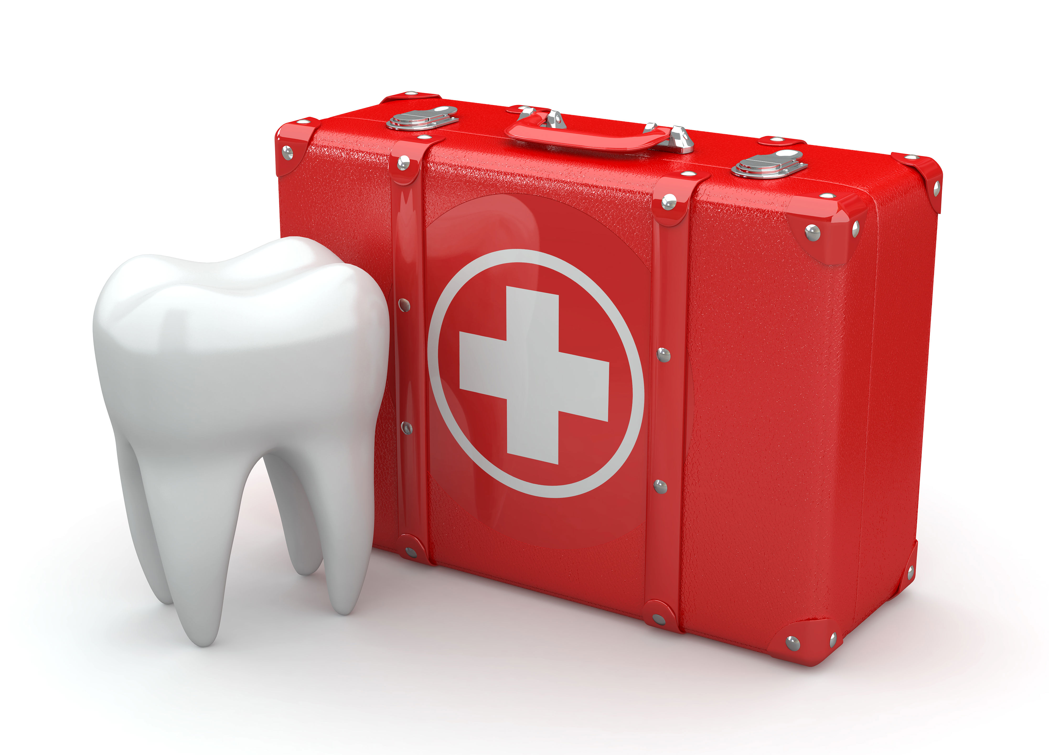 Førstehjælpskuffert og tand